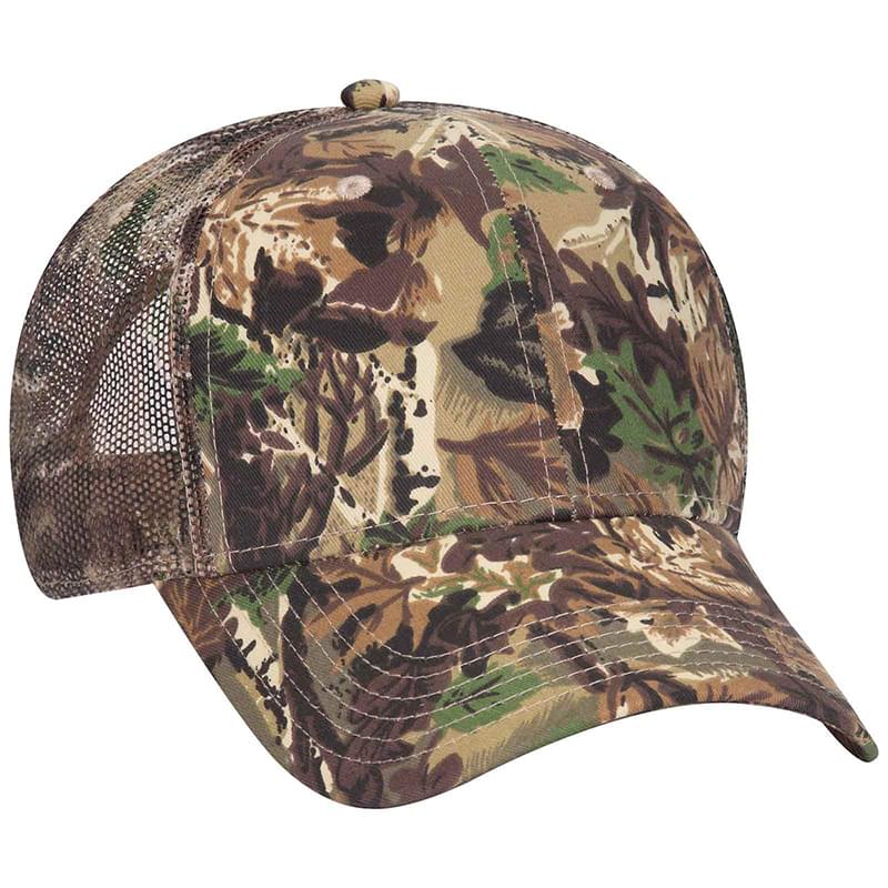 Otto Camouflage Cotton Twill Low Profile Style Mesh Back Caps