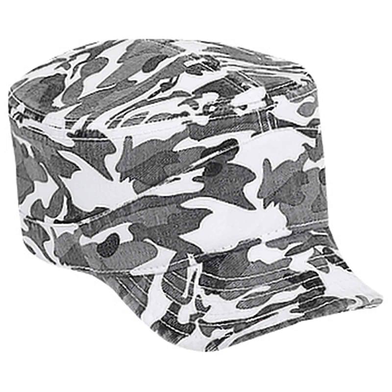 Otto Camouflage Superior Garment Washed Cotton Twill Flexible Soft Visor Military Style Caps