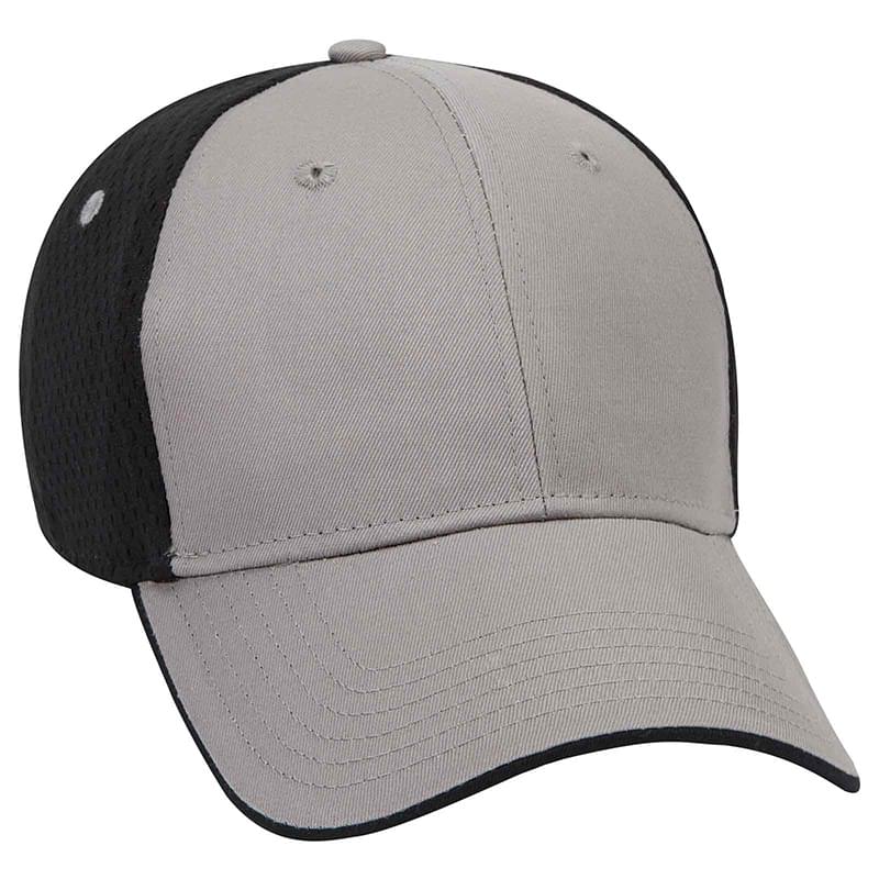 Otto Deluxe Cotton Twill W/ Polyester Pro Mesh Back Flipped Edge Visor Low Profile Style Caps