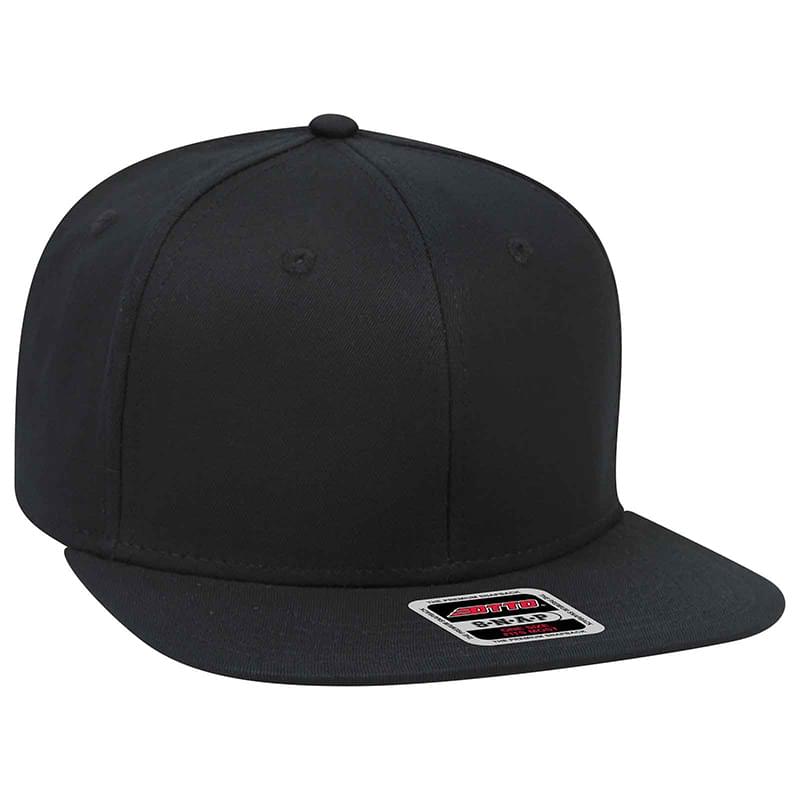 OTTO Cotton Twill Square Flat Visor OTTO SNAP" Six Panel Pro Style Snapback Hat"