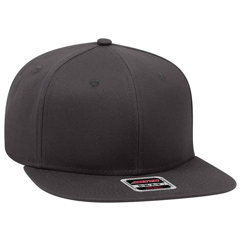 OTTO Cotton Twill Square Flat Visor OTTO SNAP" Six Panel Pro Style Snapback Hat"