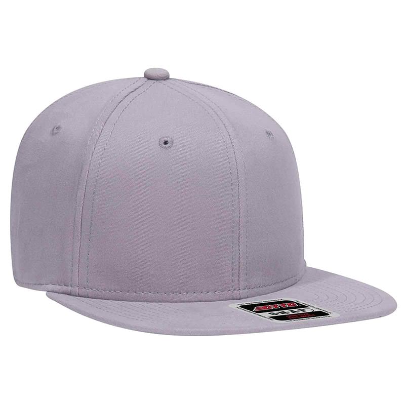 OTTO Ultra Fine Brushed Stretchable Superior Cotton Twill Square Flat Visor OTTO SNAP" Six Panel Pro Style Snapback Hat"