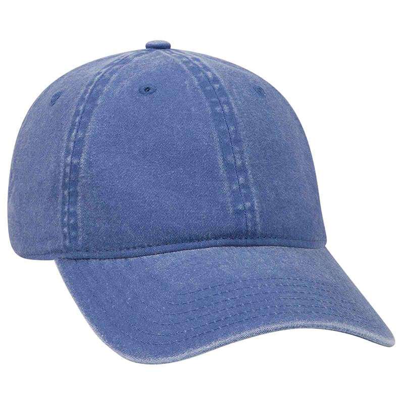 Otto Washed Pigment Dyed Cotton Twill Low Profile Style Caps