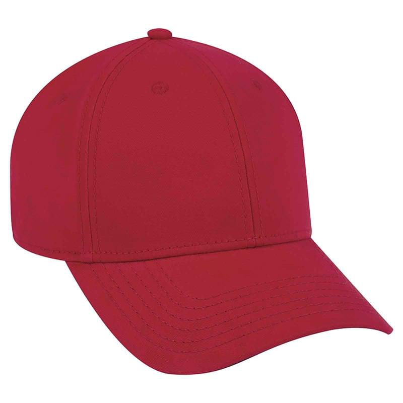 OTTO CAP 6 Panel Low Profile Baseball Cap (002 - Red) (OSFM - Adult)