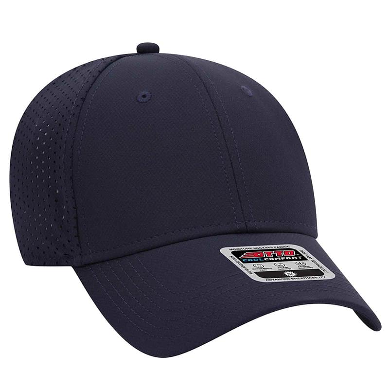 OTTO UPF 50+ Cool Comfort Stretchable Knit Perforated Back 6 Panel Low Profile Baseball Cap
