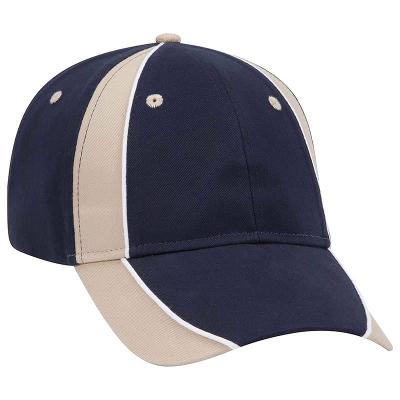 Otto Piping Design Brushed Cotton Twill Low Profile Style Caps