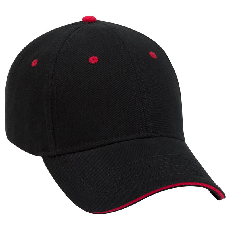 Otto Brushed Bull Denim Sandwich Visor Low Profile Style Caps