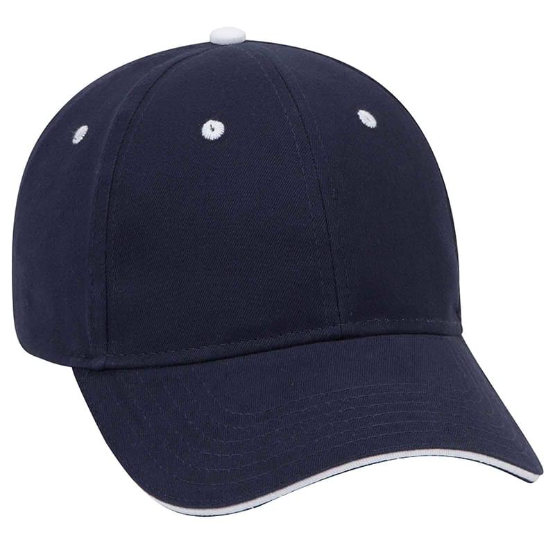 Otto Brushed Cotton Twill Sandwich Visor Low Profile Style Caps