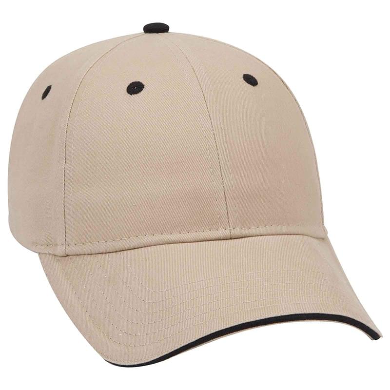 Otto Brushed Cotton Twill Sandwich Visor Low Profile Style Caps
