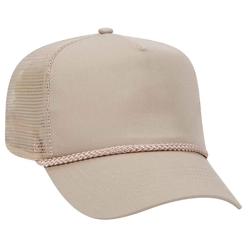 Otto Cotton Twill High Crown Golf Style Mesh Back Caps