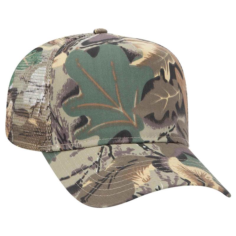 Otto Camouflage Cotton Twill Low Crown Golf Style Mesh Back Caps