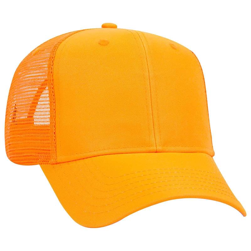 Otto Neon Deluxe Polyester Twill Pro Style Mesh Back Caps