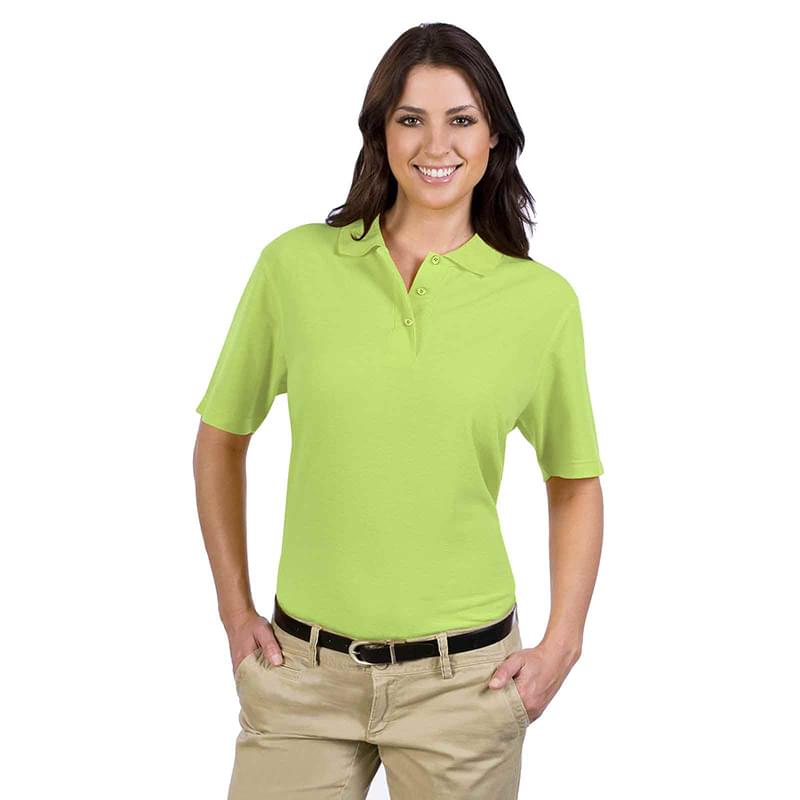 OTTO 5.6 oz. Cotton Blend Pique Knit Ladies' Comfortable Sport Shirt
