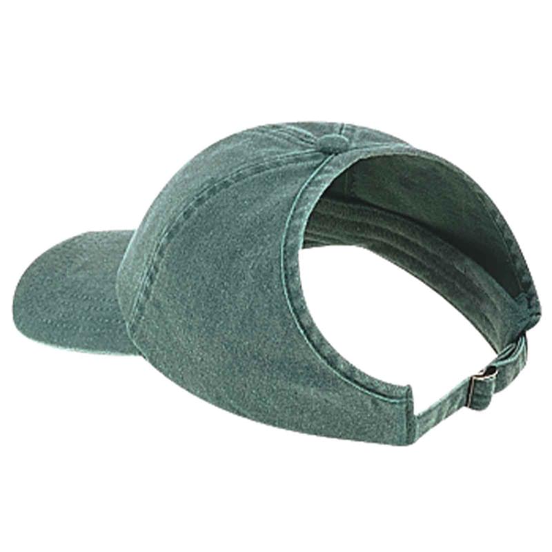 Otto Washed Pigment Dyed Cotton Twill Ponytail Low Profile Style Caps