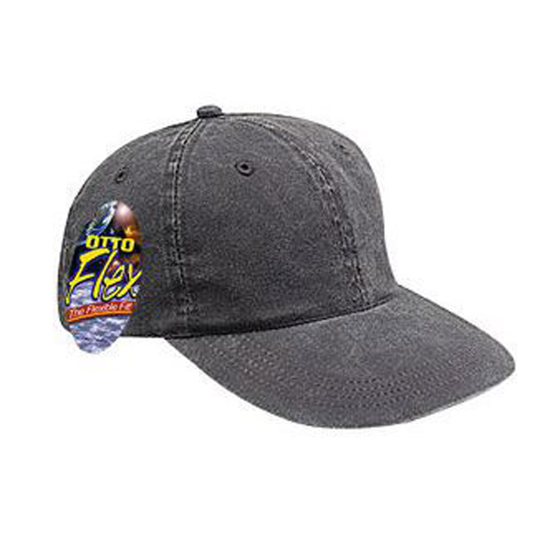 Otto Flex Stretchable Washed Pigment Dyed Cotton Twill Low Profile Style Caps 