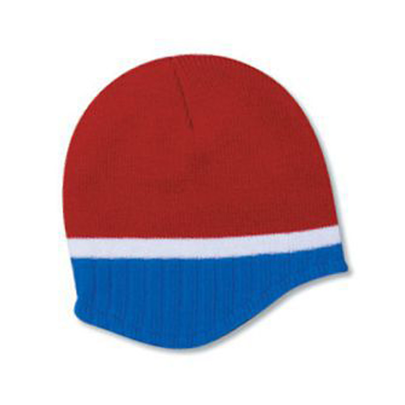 Otto Acrylic Knit Beanie With Trim And Fleece Lining