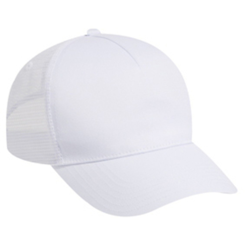 Otto Cotton Twill Five Panel Low Profile Style Mesh Back Caps