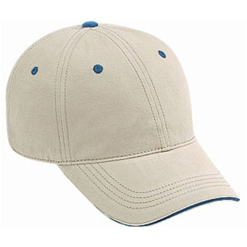 Otto Superior Garment Washed Cotton Twill Sandwich Visor Low Profile Style Caps