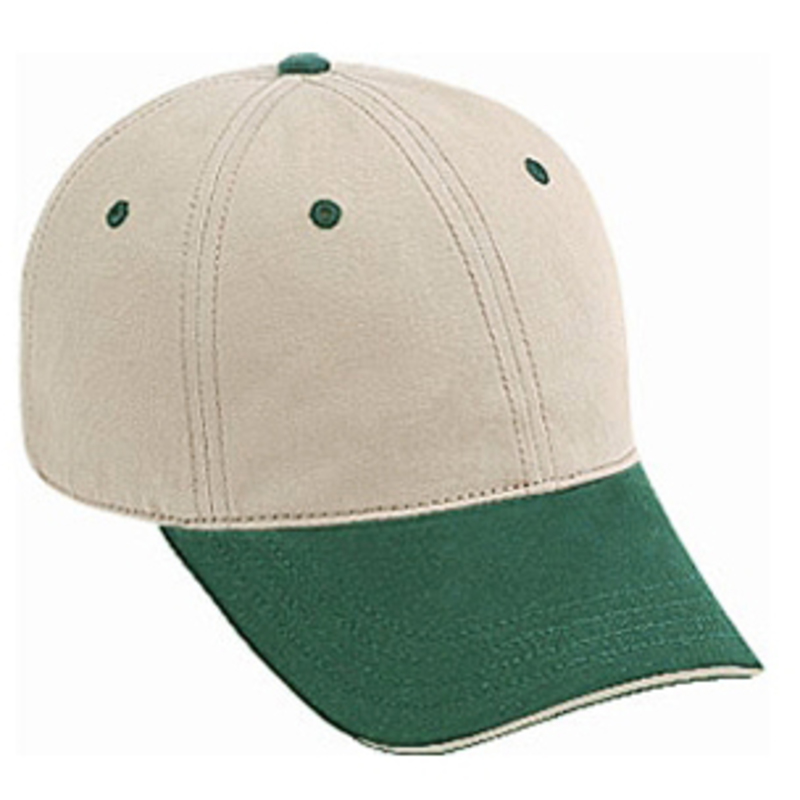 Otto Superior Garment Washed Cotton Twill Sandwich Visor Low Profile Style Caps