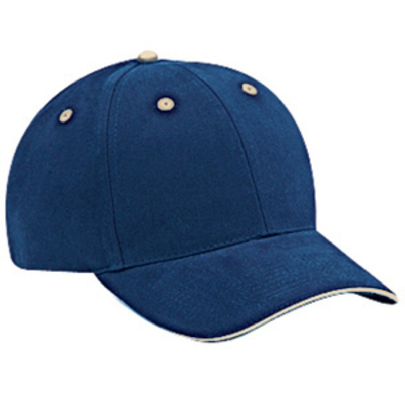 Otto Brushed Cotton Twill Sandwich Visor Low Profile Style Caps