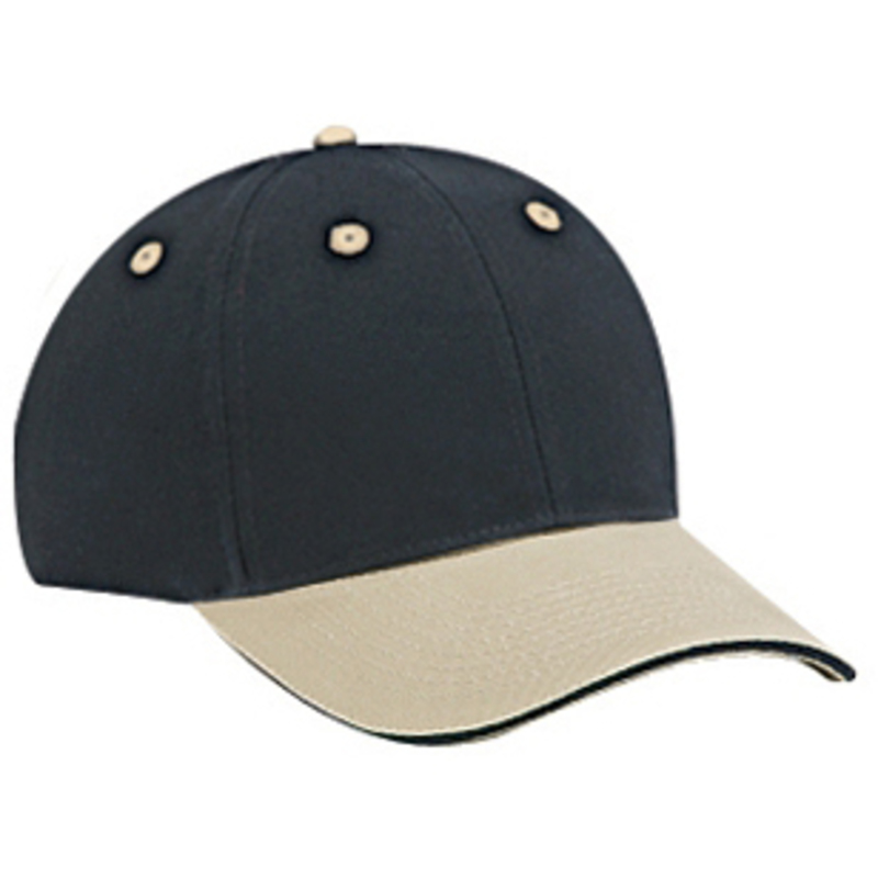 Otto Brushed Cotton Twill Sandwich Visor Low Profile Style Caps