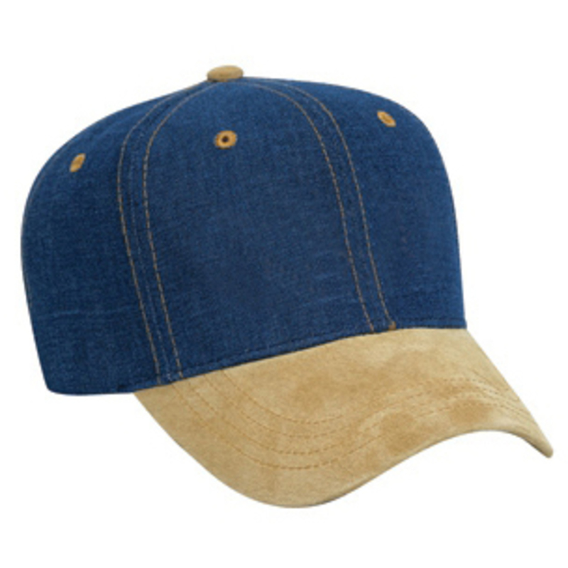 Otto Suede Visor Brushed Denim Pro Style Caps