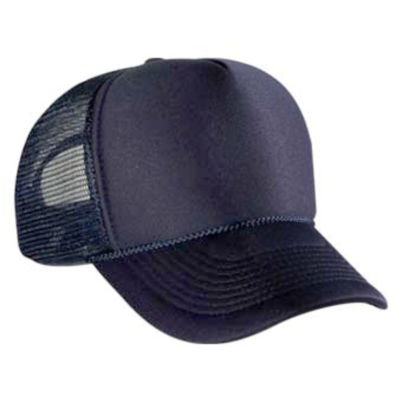 Otto Polyester Foam Front Five Panel Pro Style Mesh Back Caps