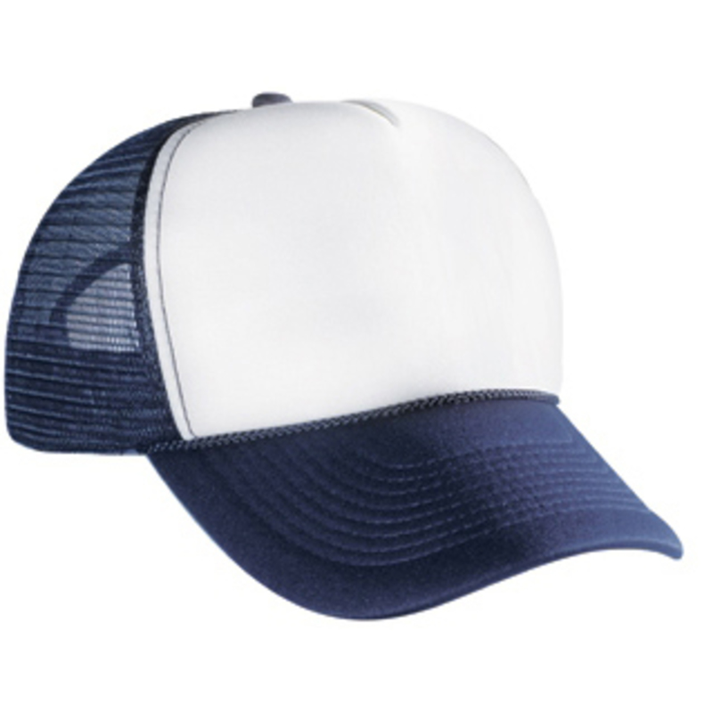 Otto Polyester Foam Front Five Panel Pro Style Mesh Back Caps