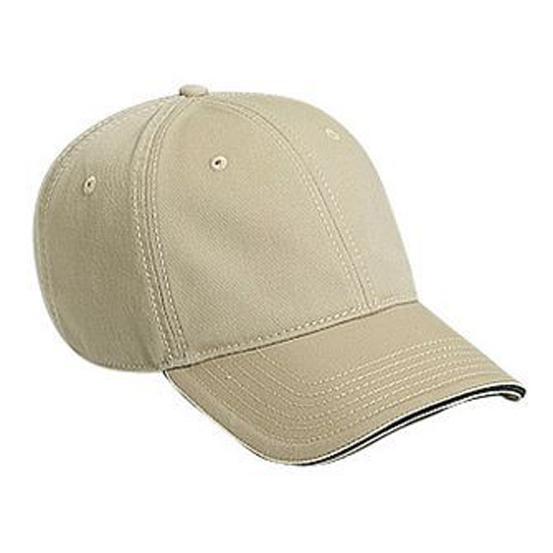 Otto Superior Garment Washed Cotton Twill Sandwich Visor Low Profile Style Caps