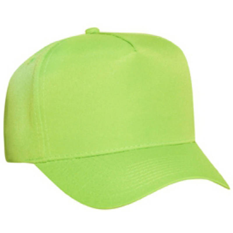 Otto Neon Polyester Twill Low Crown Golf Style Caps
