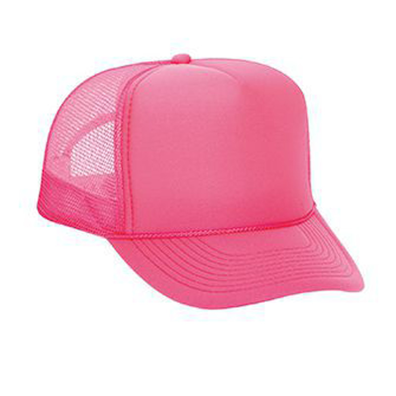 Otto Neon Polyester Foam Front Golf Style Mesh Back Caps