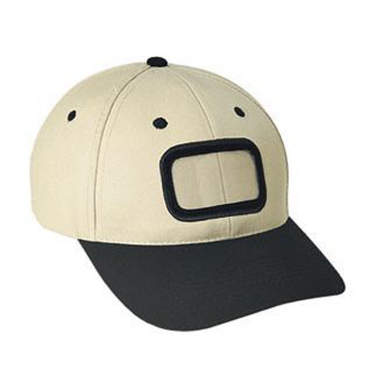 Otto Brushed Cotton Twill Non-Illuminated Frame Caps Classic Low Profile Style Rectangle 