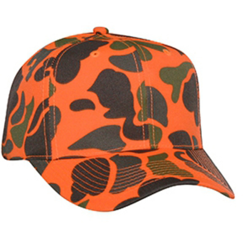 Otto Neon Camouflage Polyester Twill Pro Style Caps