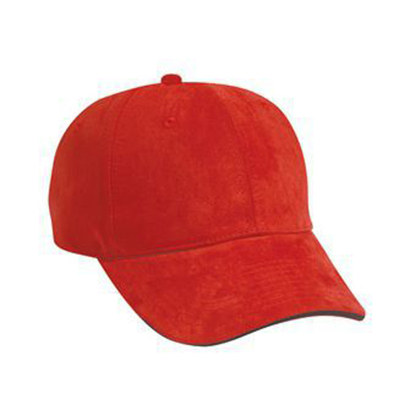 Otto Polyester Microfiber Suede Sandwich Visor Low Profile Style Caps