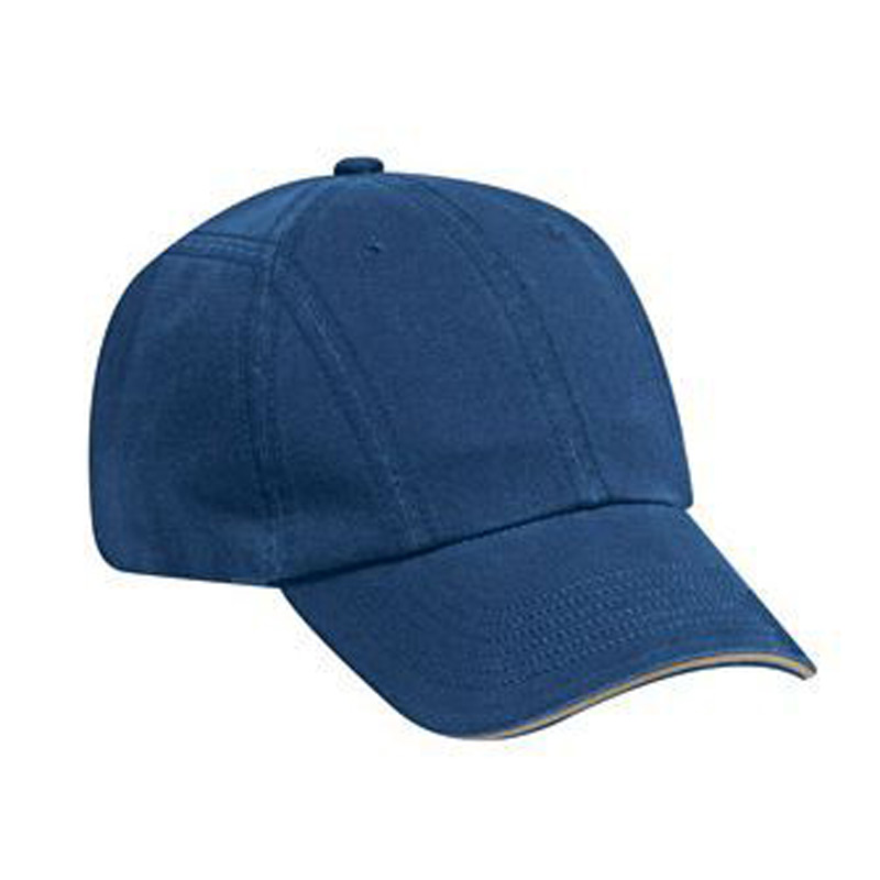 Otto Superior Garment Washed Cotton Twill Sandwich Visor Low Profile Style Caps