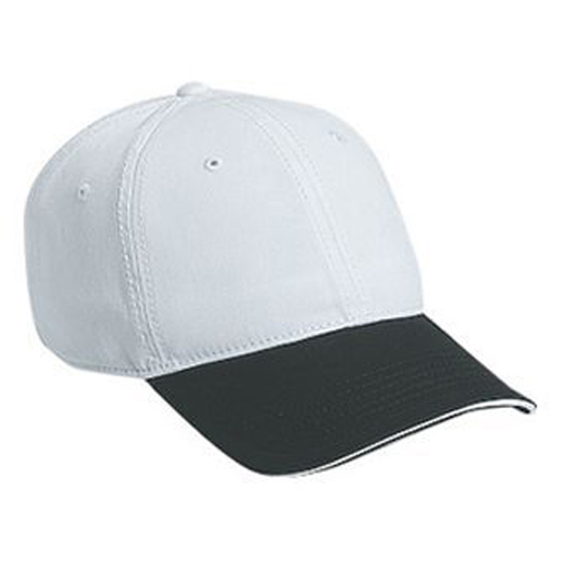 Otto Superior Garment Washed Cotton Twill Sandwich Visor Low Profile Style Caps