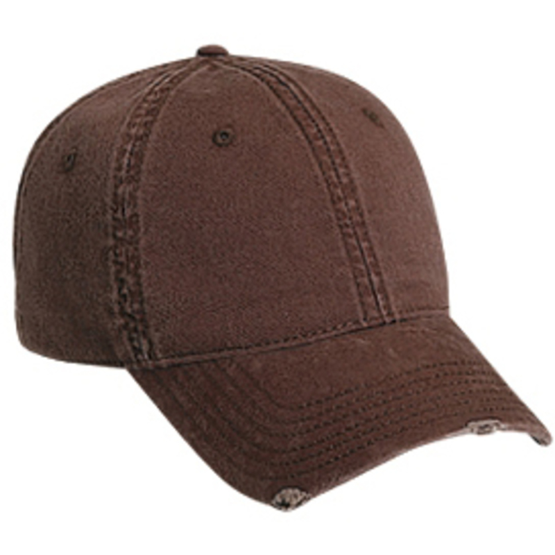 Otto Superior Garment Washed Cotton Twill Distressed Visor Low Profile Style Caps