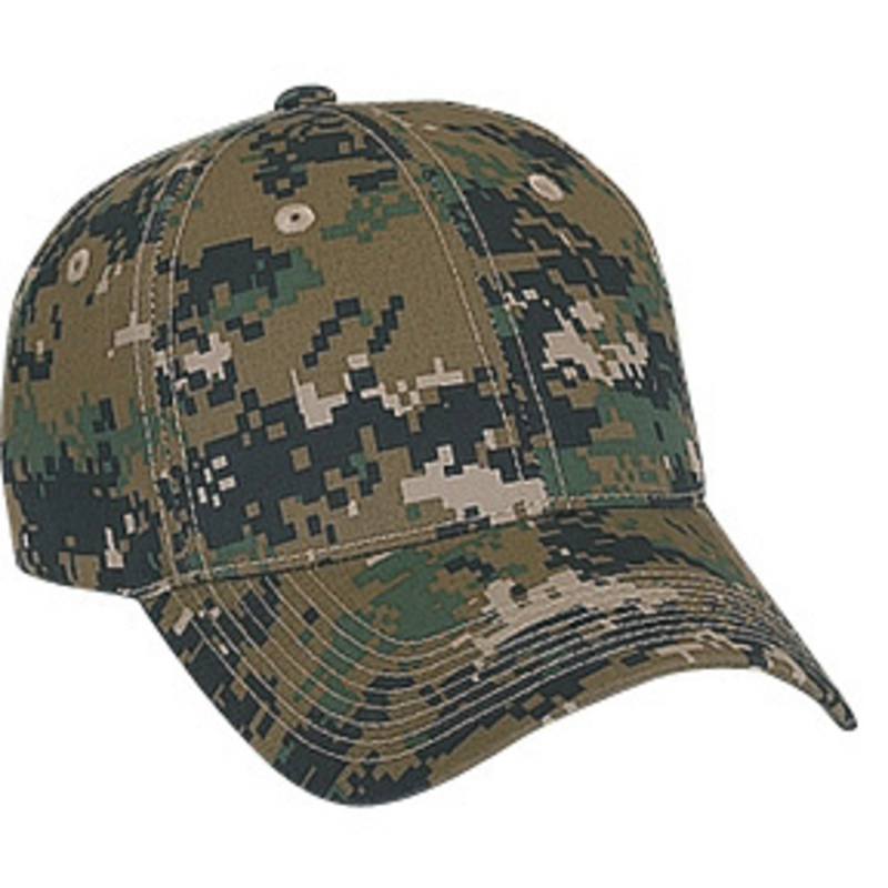 Otto Digital Camouflage Cotton Twill Low Profile Style Caps