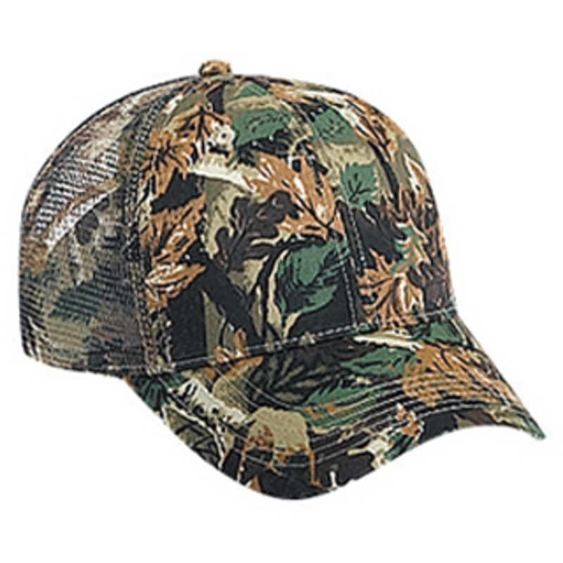 Otto Camouflage Cotton Twill Low Profile Style Mesh Back Caps