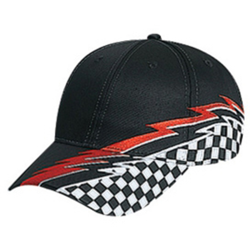 Otto Racing Pattern Cotton Twill Low Profile Style Caps