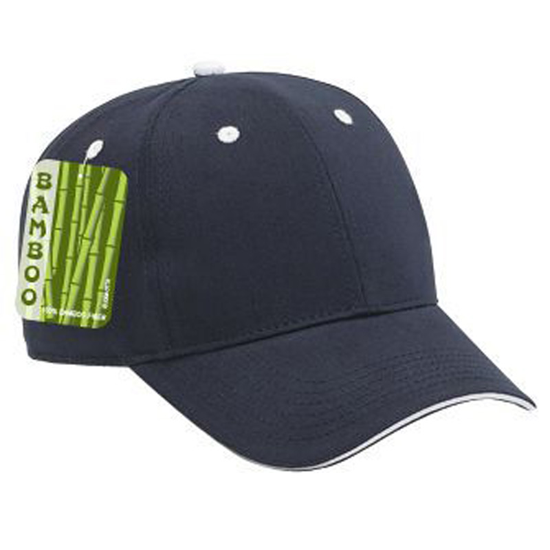 Otto Brushed Bamboo Twill Sandwich Visor Low Profile Style Caps
