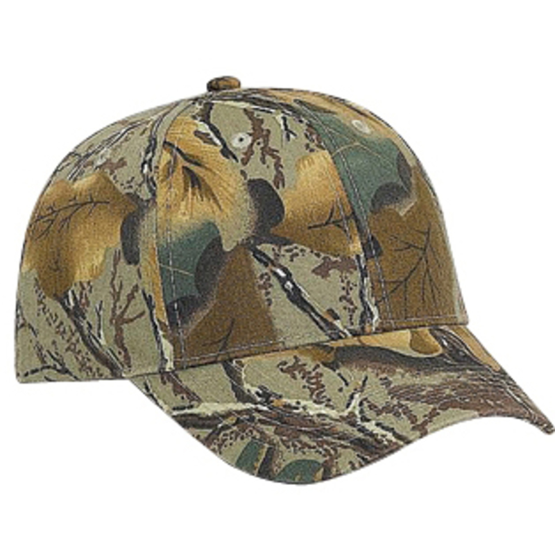 Otto Camouflage Brushed Cotton Twill Low Profile Style Caps