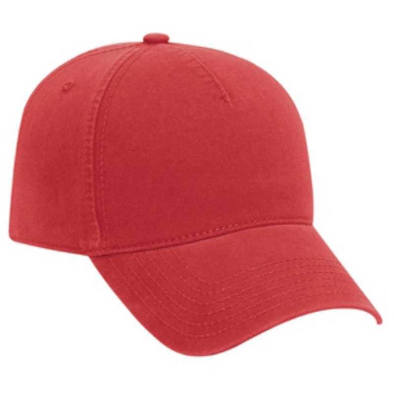 Otto Ultra Soft Superior Garment Washed Brushed Cotton Twill Five Panel Low Profile Style Caps