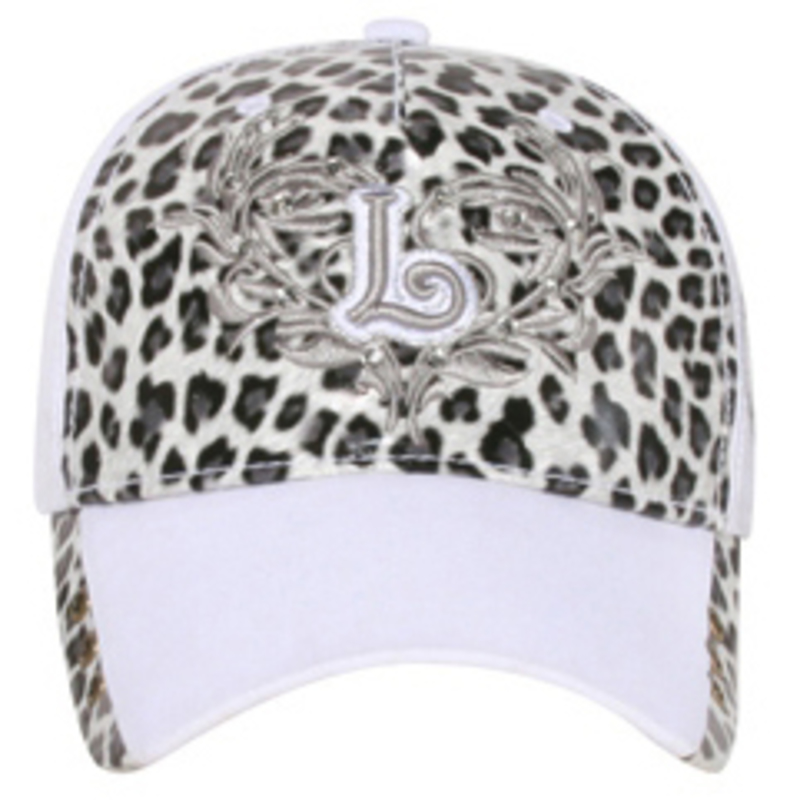 Otto 3D L Design On Animal Printed Front Caps