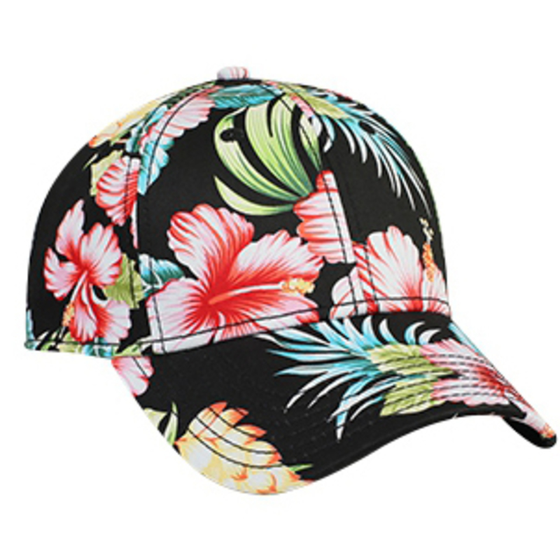 Otto Hawaiian Pattern Cotton Twill Low Profile Style Caps