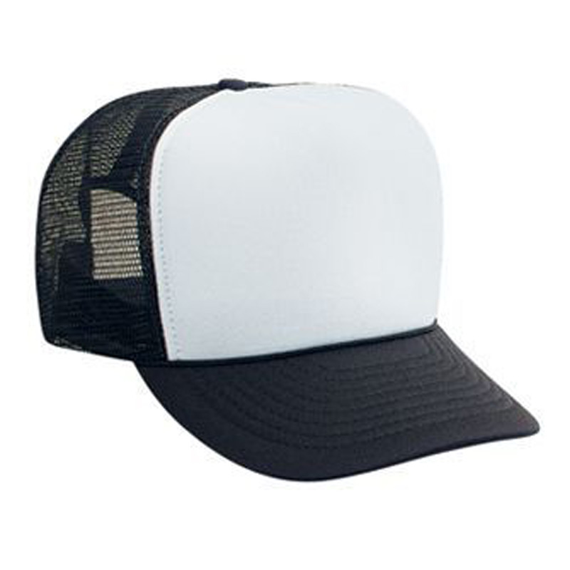  Polyester Foam Front High Crown Golf Style Mesh Back Caps