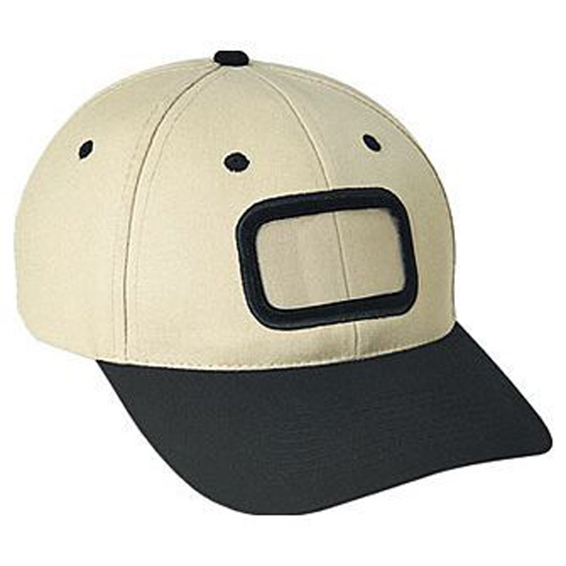 Otto Brushed Cotton Twill Non-Illuminated Frame Caps Classic Low Profile Style Caps Rectangle