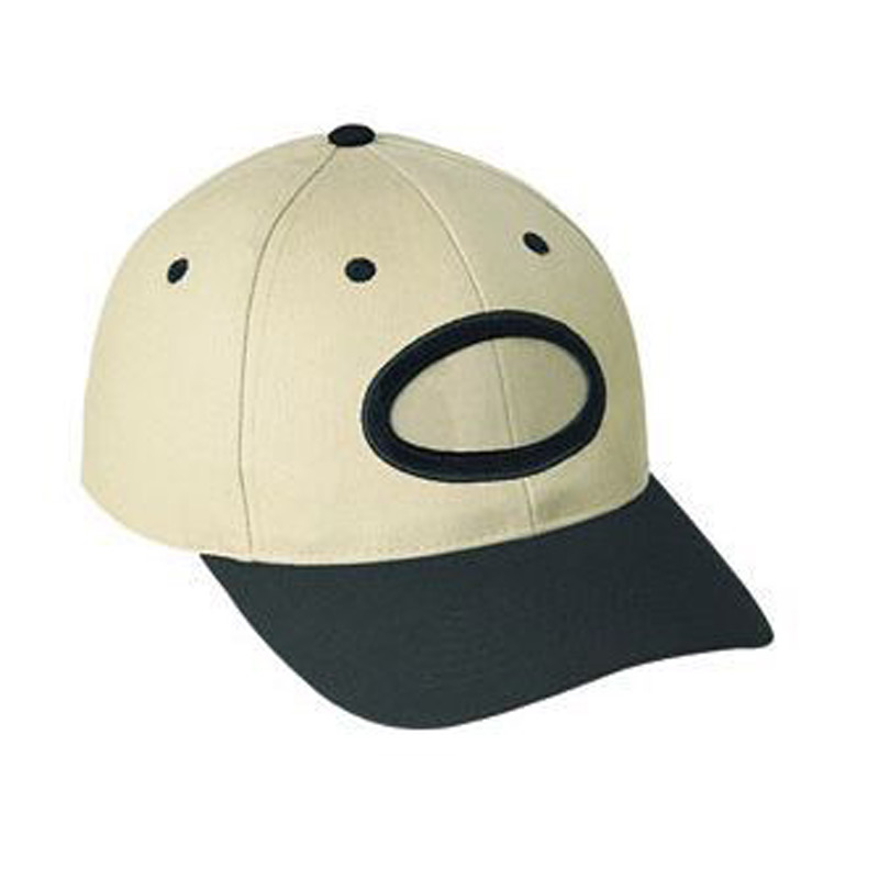 Otto Brushed Cotton Twill Non-Illuminated Frame Caps Classic Low Profile Style Oval