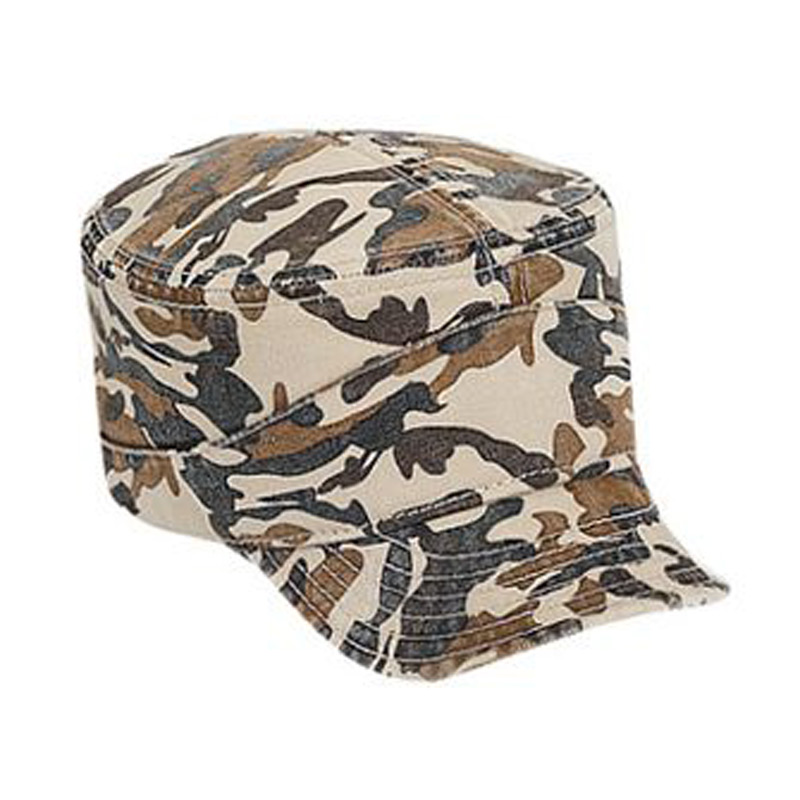 Otto Camouflage Superior Garment Washed Cotton Twill Flexible Soft Visor Military Style Caps