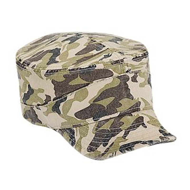 Otto Camouflage Superior Garment Washed Cotton Twill Flexible Soft Visor Military Style Caps